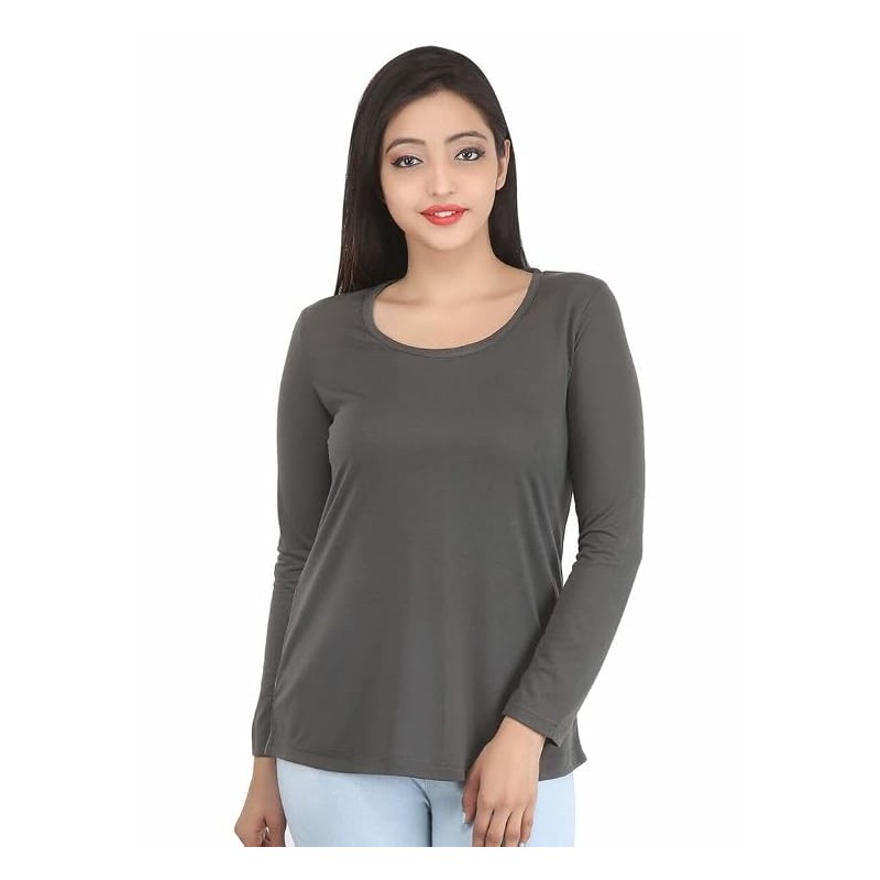 Women's Knit Western Plain T -Shirt