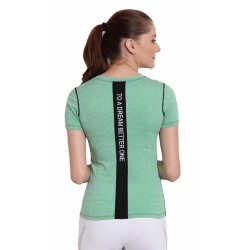 Women’s Mint Green Slim Fit T-Shirt