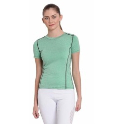 Women's Solid Sports Yoga T-Shirt