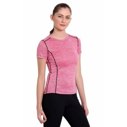 Women's Solid Sports Yoga T-Shirt