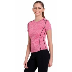 Women's Solid Sports Yoga T-Shirt