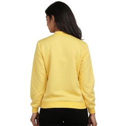 Women's Casual Wear Solid Bomber Jacket (Size 36)