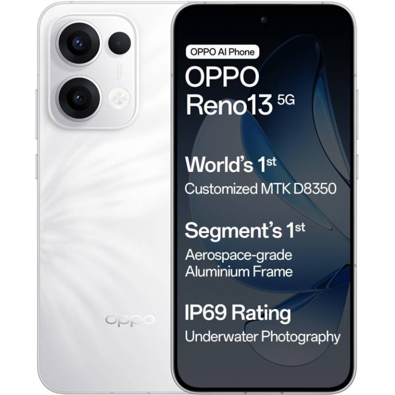 OPPO Reno13 5G (Ivory White, 128 GB)  (8 GB RAM)