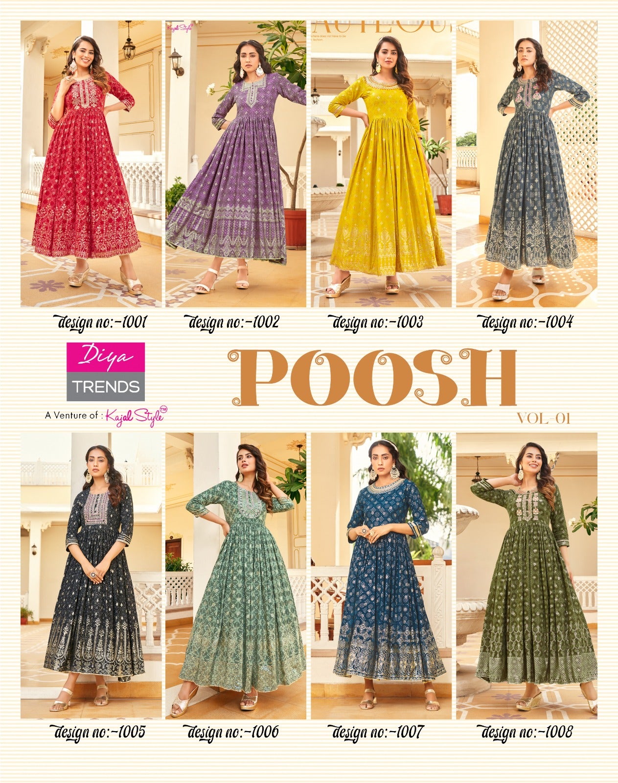 Poosh Vol 1 By Diya Trends Fancy Designer Gown
