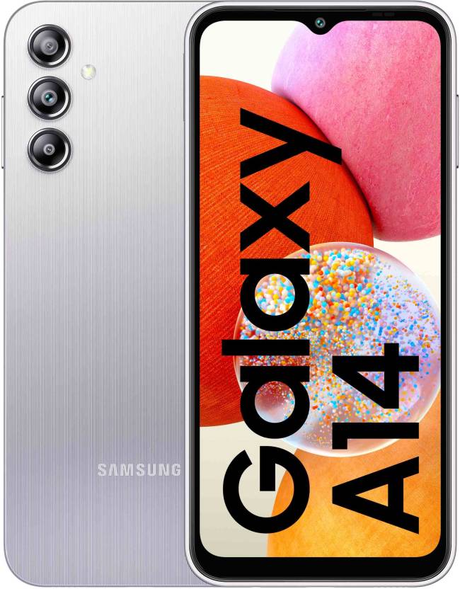 SAMSUNG Galaxy A14 (Silver, 64 GB)  (4 GB RAM)