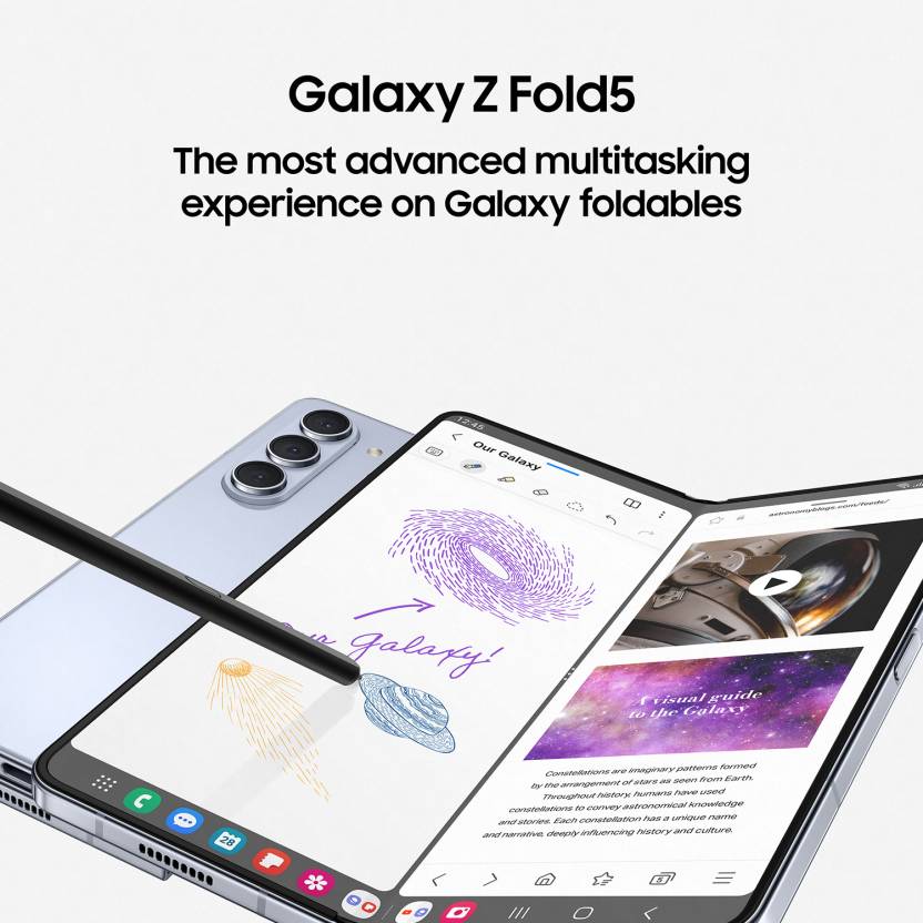 SAMSUNG Galaxy Z Fold5 (Phantom Black, 512 GB)  (12 GB RAM)