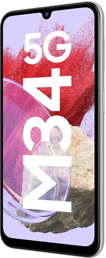 SAMSUNG Galaxy M34 5G without charger (Prism Silver, 128 GB)  (8 GB RAM)