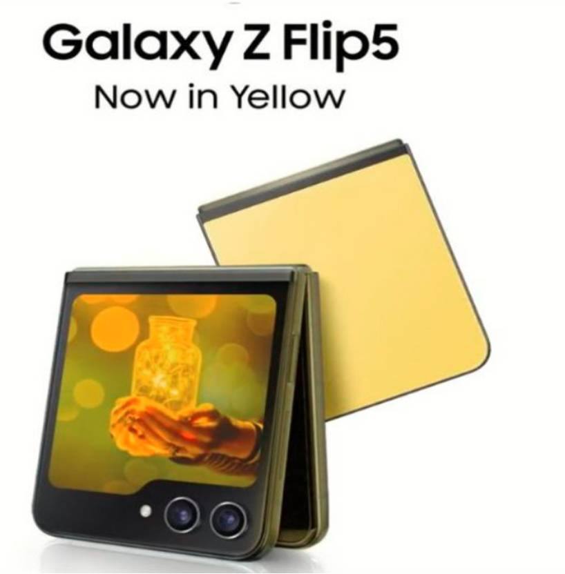 SAMSUNG Galaxy Z Flip5 Special Edition (Yellow, 256 GB)  (8 GB RAM)