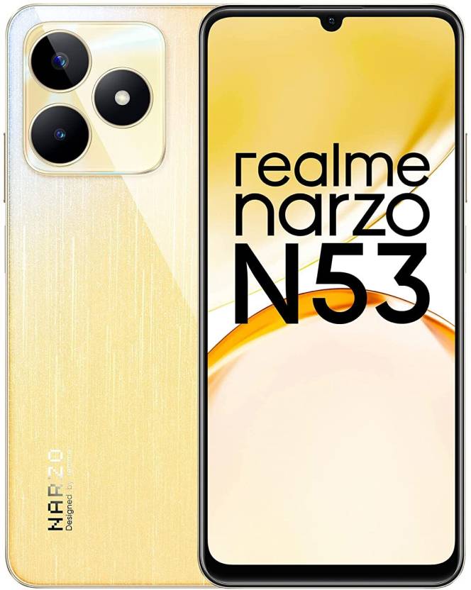 realme Narzo N53 (Feather Gold, 128 GB)  (6 GB RAM)