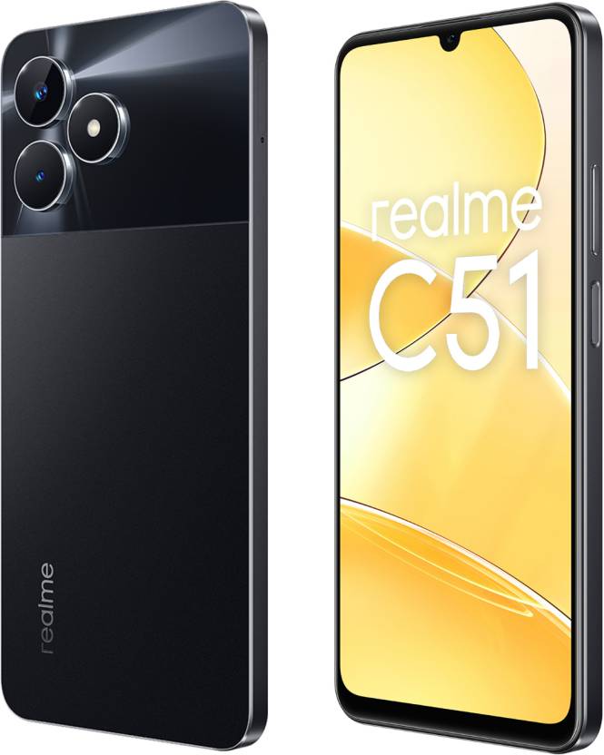 realme C51 (Carbon Black, 64 GB)  (4 GB RAM)