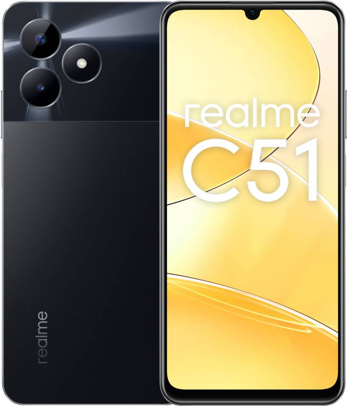 realme C51 (Carbon Black, 64 GB)  (4 GB RAM)