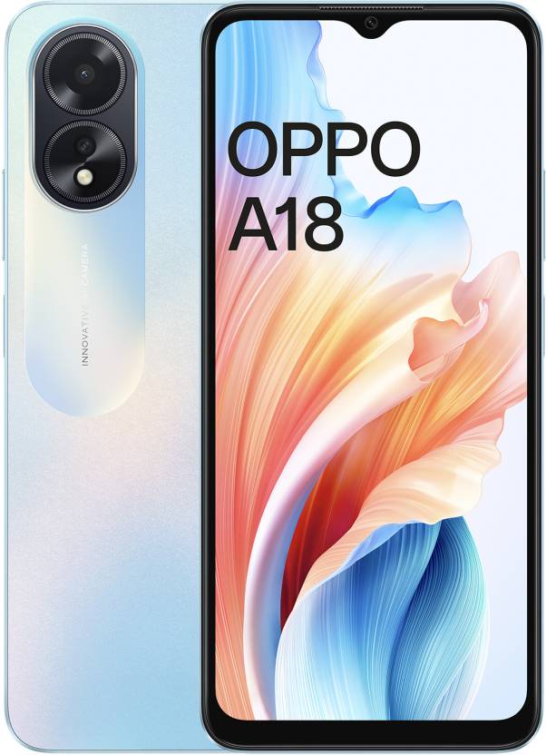 OPPO A18 (Glowing Blue, 128 GB)  (4 GB RAM)