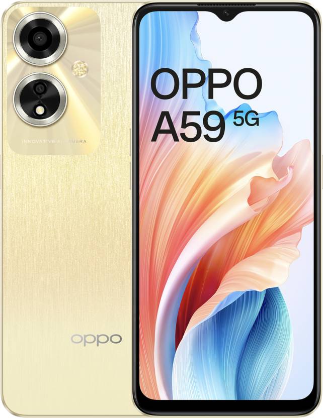 OPPO A59 5G (Silk Gold, 128 GB)  (4 GB RAM)