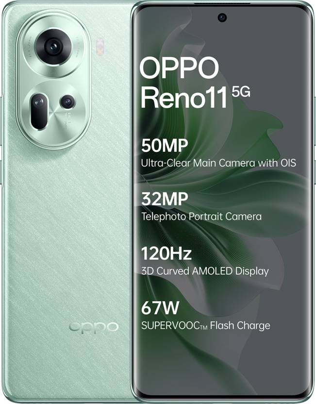 OPPO Reno11 5G (Wave Green, 128 GB)  (8 GB RAM)