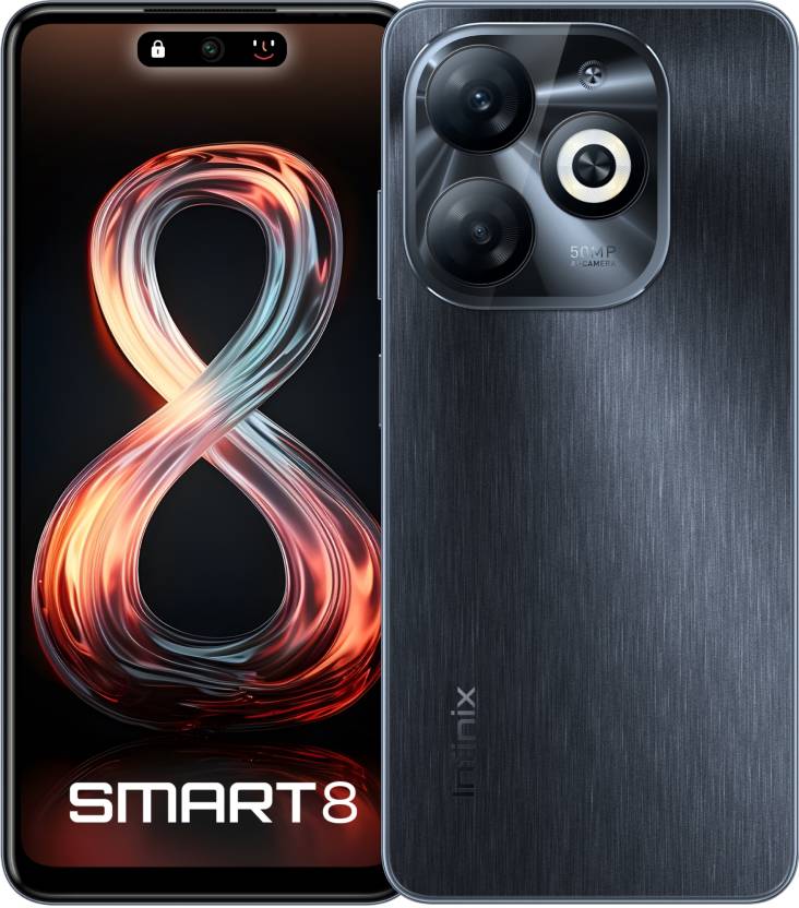 Infinix SMART 8 (Timber Black, 64 GB)  (4 GB RAM)