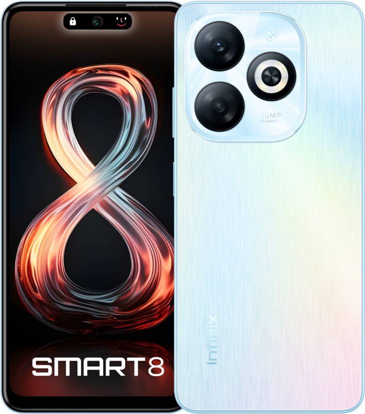 Infinix SMART 8 (Rainbow Blue, 64 GB)  (4 GB RAM)